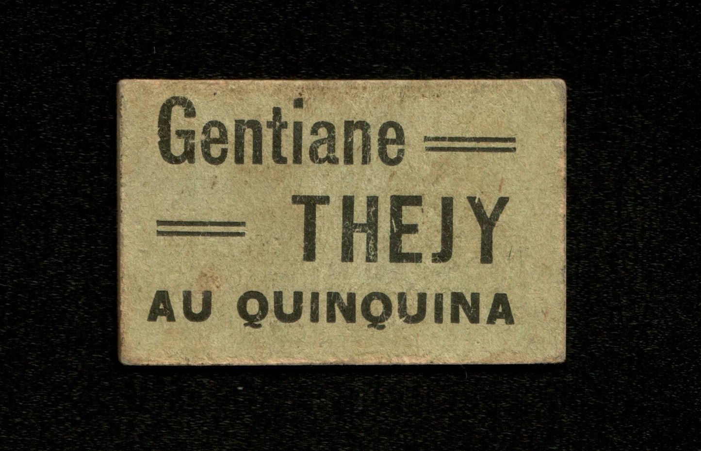 FRANCE - Nécessité, Ticket de Consommation, Publicité, Bar Berger, Marseille 10 Centimes (1916)