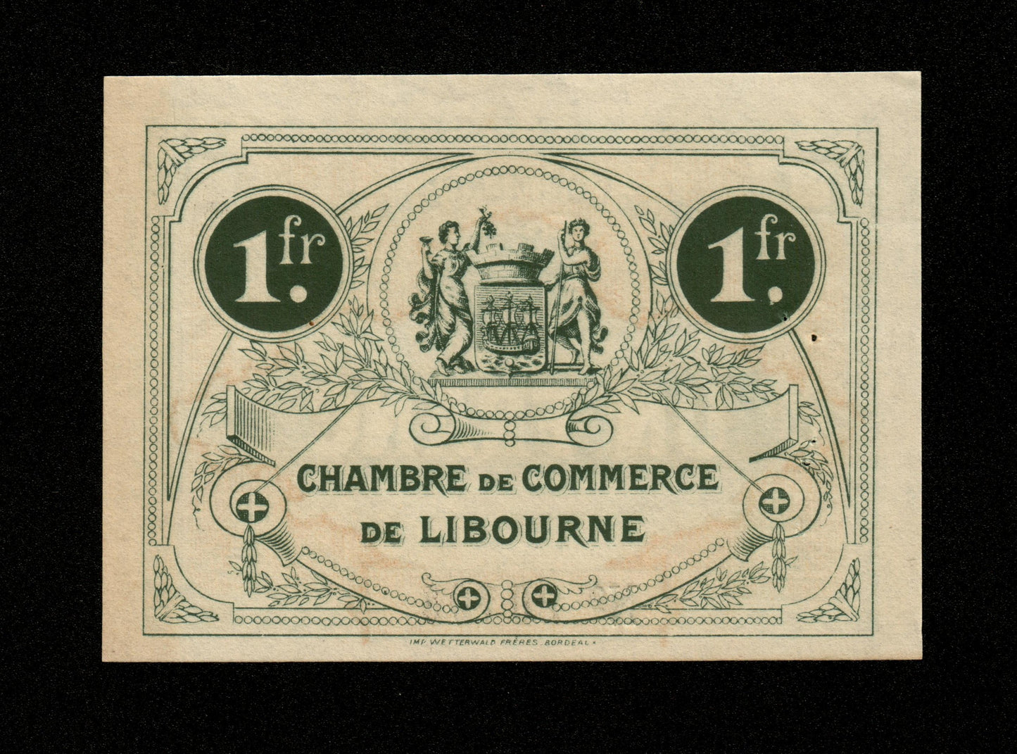 FRANCE - Chambre de Commerce de Libourne 1 Franc 1915 JP.72.04 SUP+ / XF+
