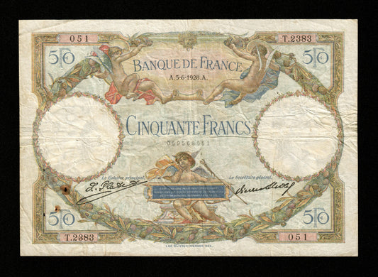 FRANCE - 50 Francs Merson 1928 F.15.02 Pick 77a pr.TB / Fine-