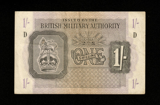 GRANDE BRETAGNE - GREAT BRITAIN - Military, 1 Shilling (1943) Pick M2 TTB / VF