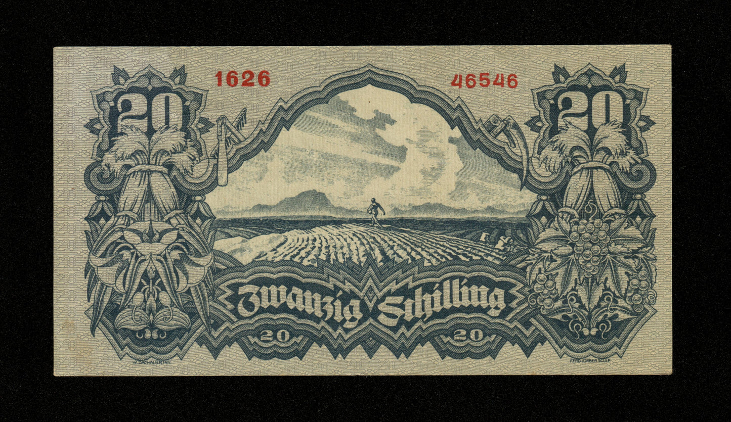 AUTRICHE - AUSTRIA - 20 Schilling 1945 Pick 116 pr.SPL / AU-