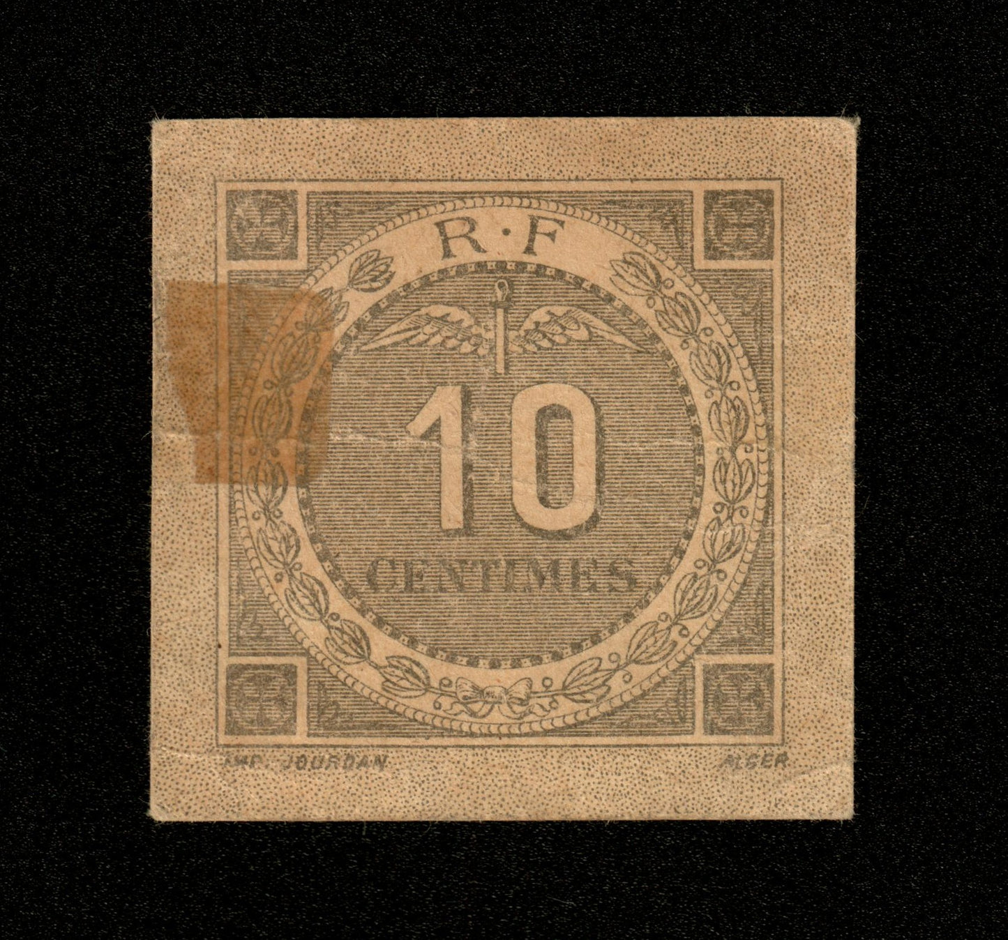 ALGÉRIE - ALGERIA - Chambre de Commerce Bougie Sétif, 10 Centimes 1916 JP.139.10 TTB / VF