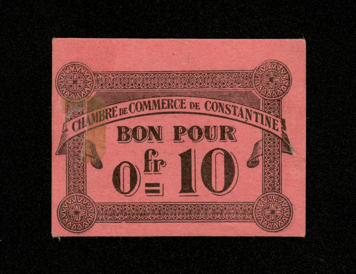 ALGÉRIE - ALGERIA - Chambre de Commerce de Constantine, 10 Centimes 1915 JP.140.47 SUP+ / XF+