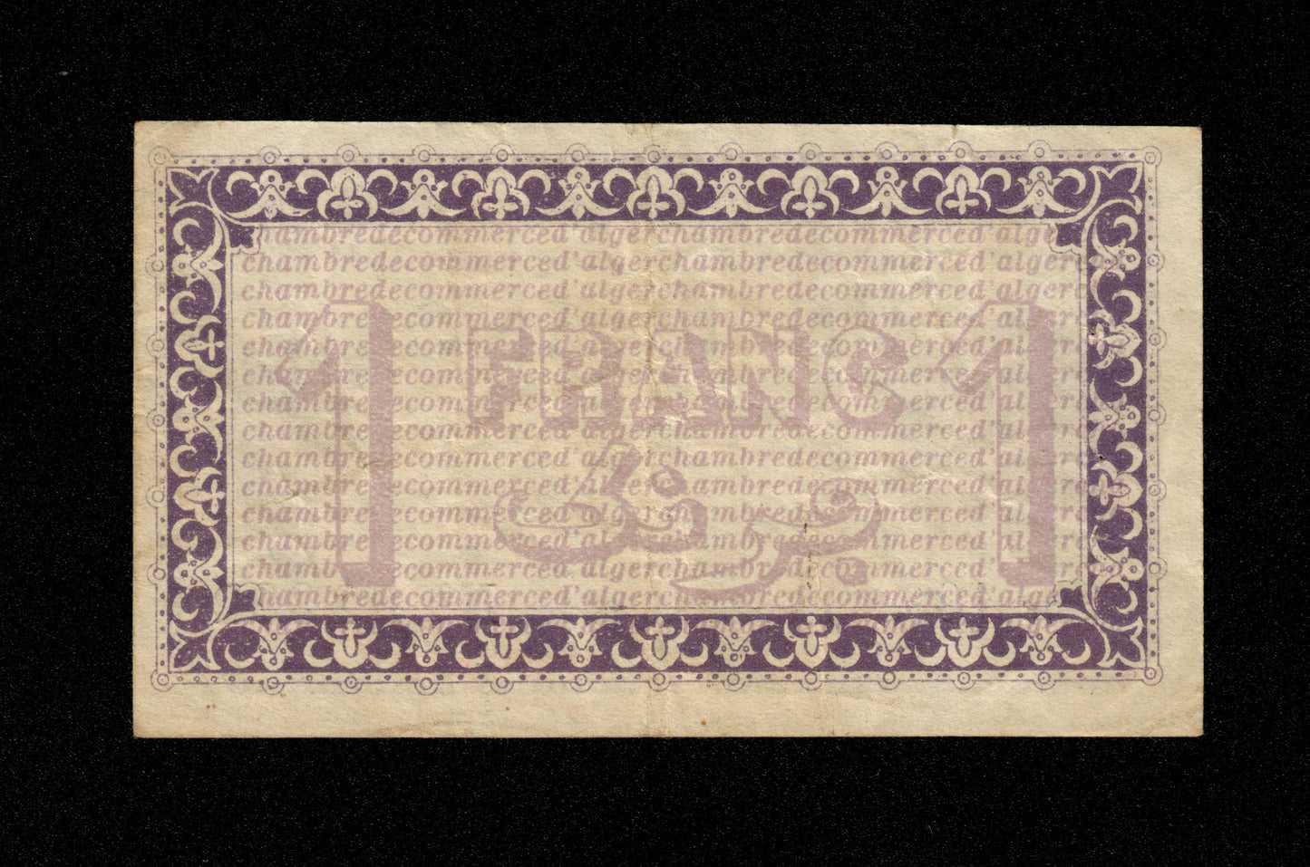 ALGÉRIE - ALGERIA - Chambre de Commerce d'Alger, 1 Franc 1914 JP.137.01 TTB / VF