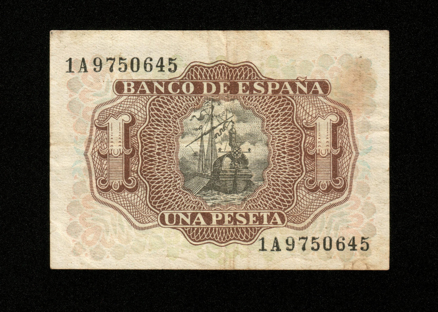ESPAGNE - SPAIN - 1 Peseta 1953 Pick 144a TTB / VF