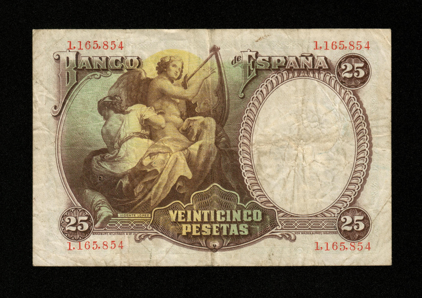 ESPAGNE - SPAIN - 25 Pesetas 1931 Pick 81 TTB / VF