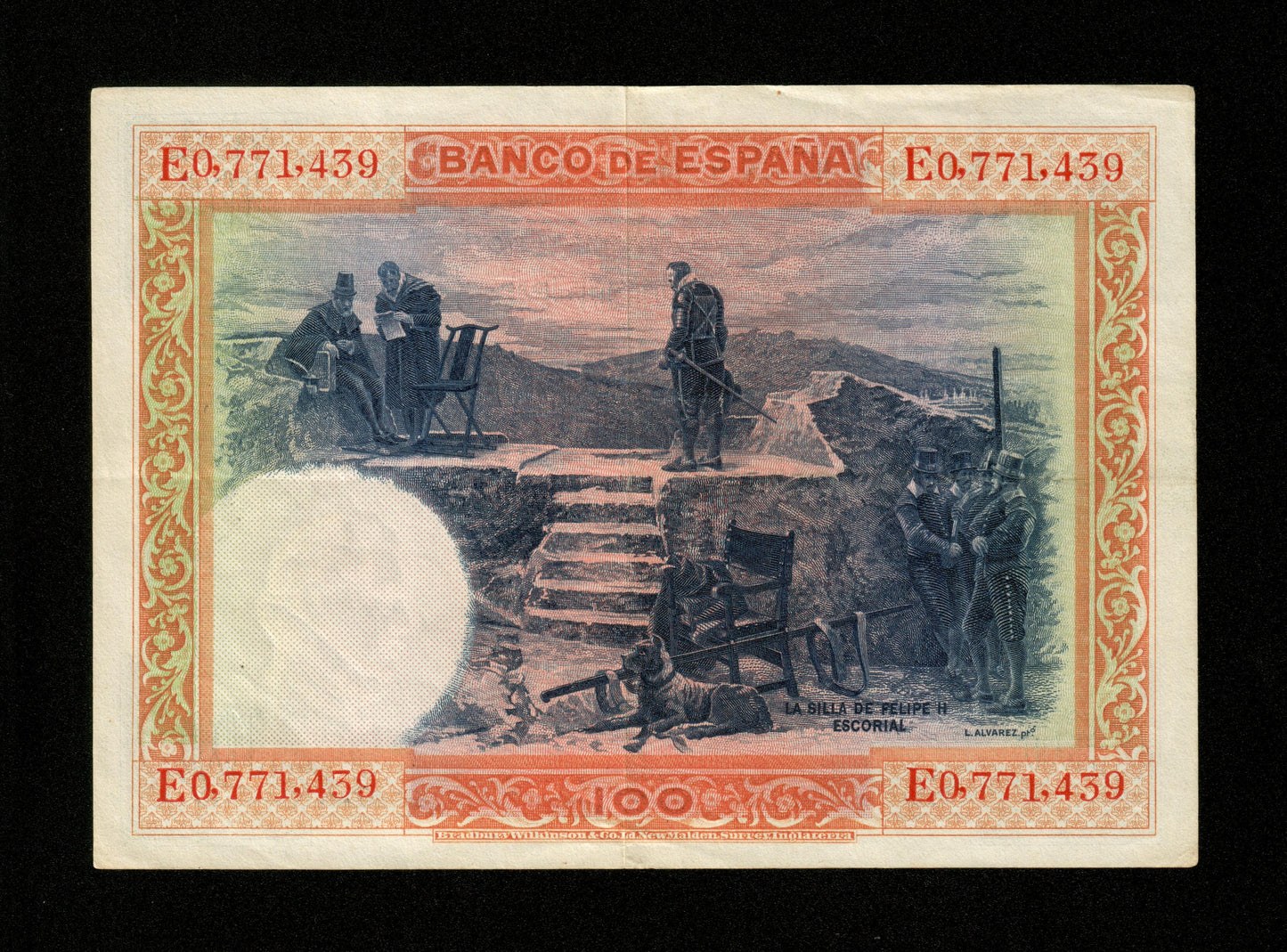 ESPAGNE - SPAIN - 100 Pesetas 1925 Pick 69c TTB+ / VF+
