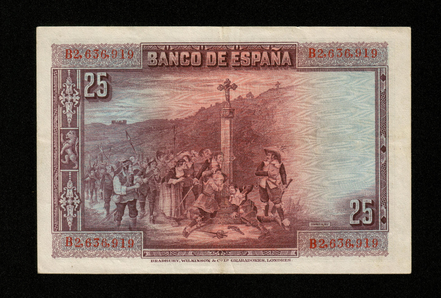 ESPAGNE - SPAIN - 25 Pesetas 1928 Pick 74b TTB / VF
