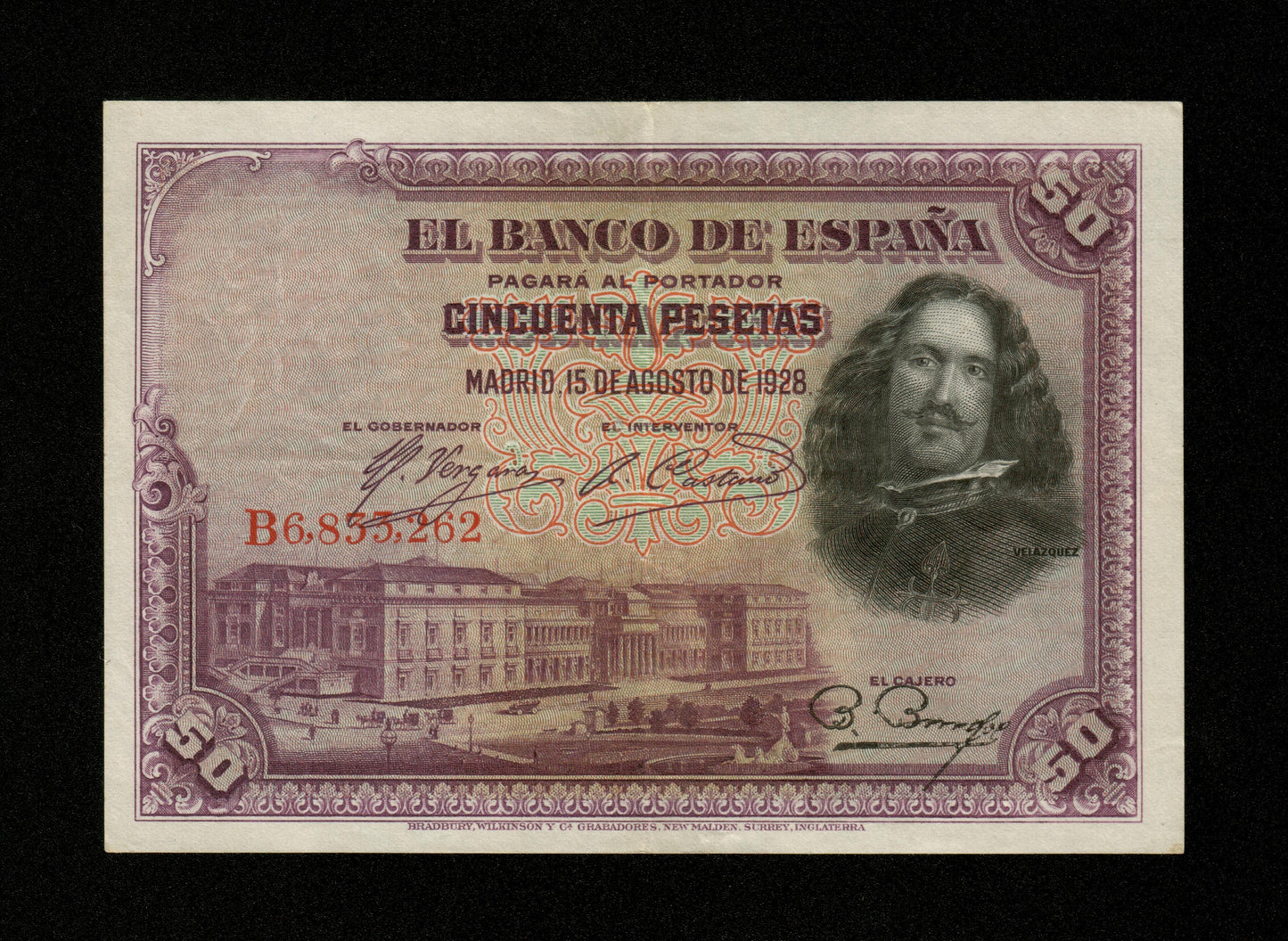 ESPAGNE - SPAIN - 50 Pesetas 1928 Pick 75b SUP / XF