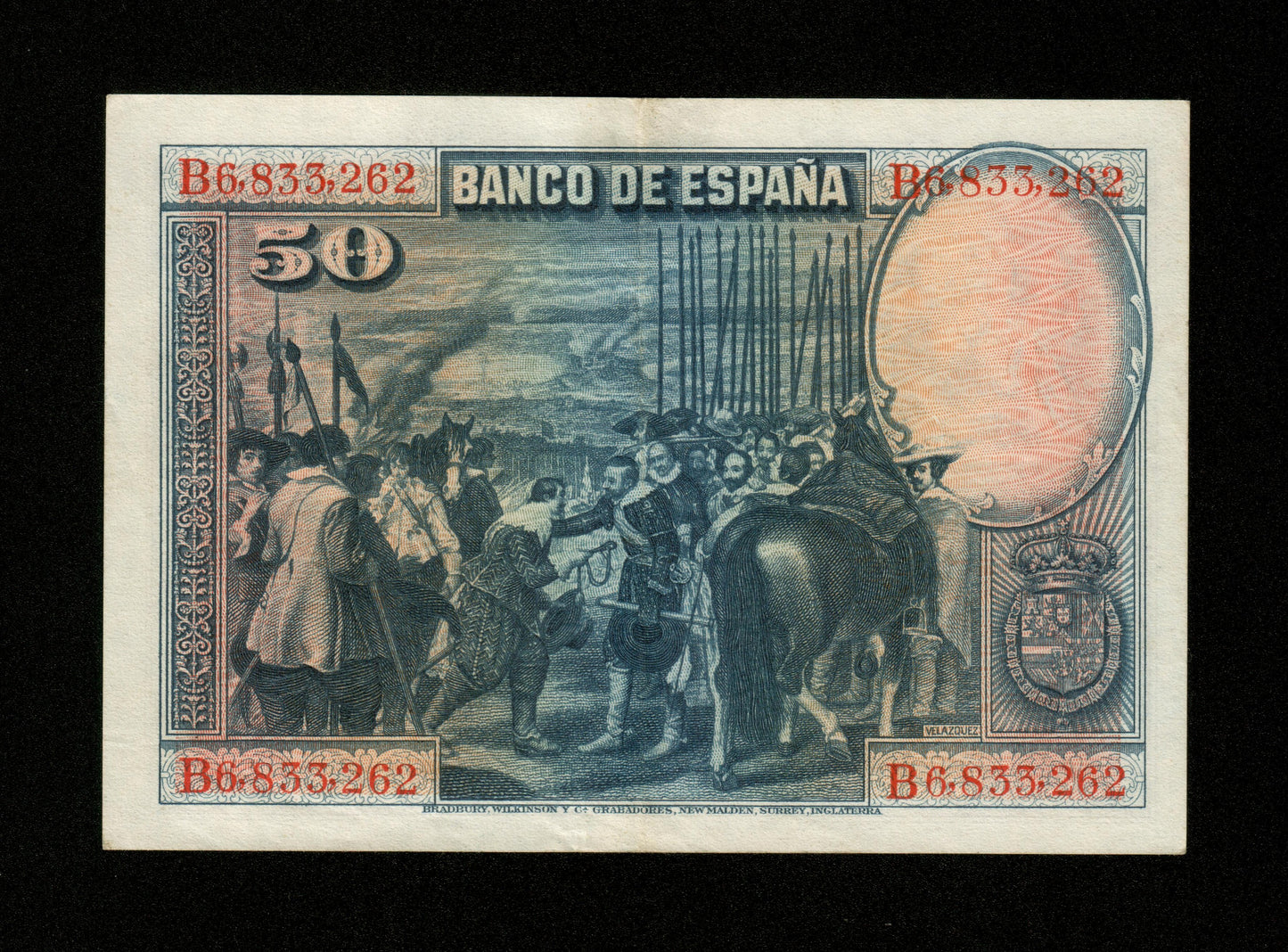 ESPAGNE - SPAIN - 50 Pesetas 1928 Pick 75b SUP / XF