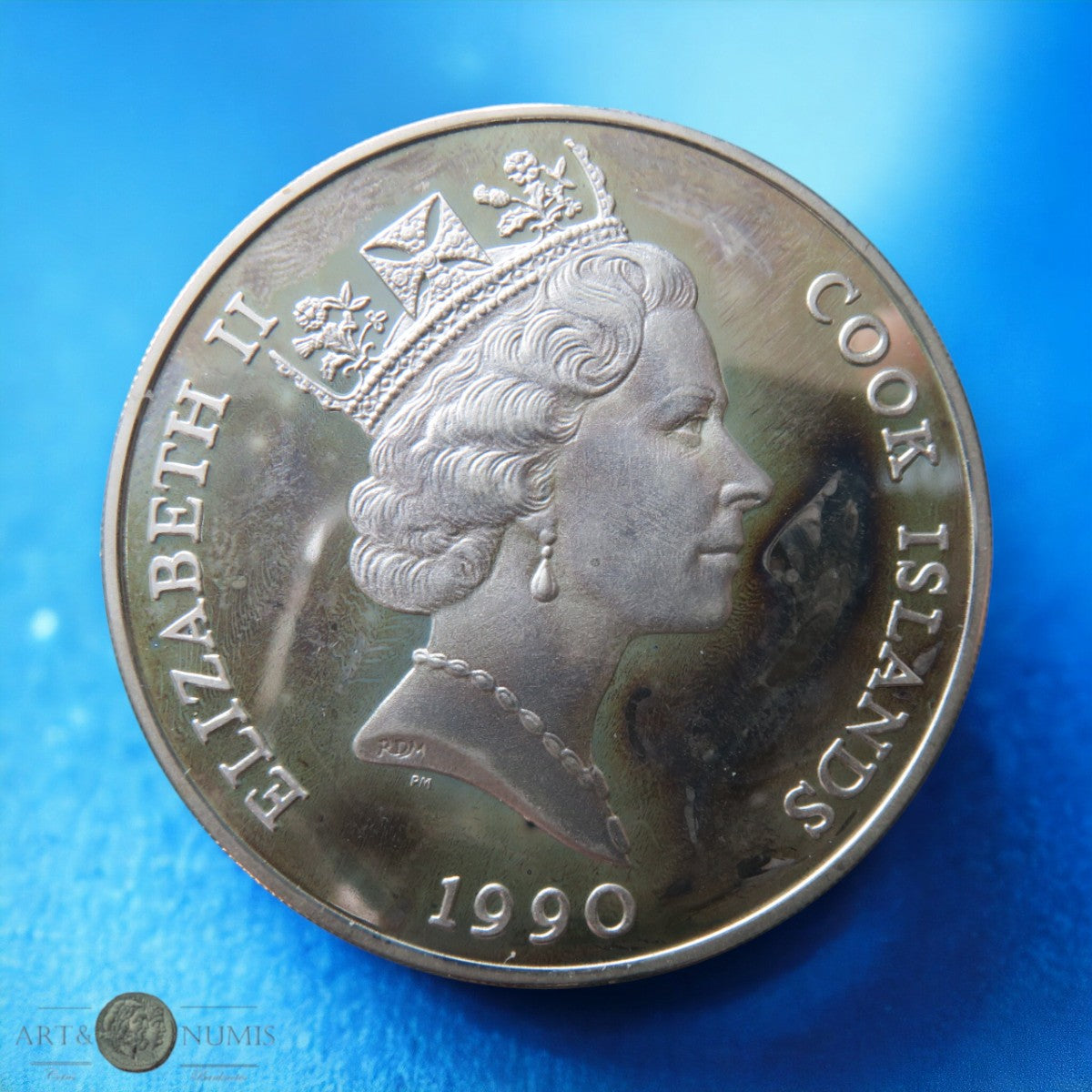 ILES COOK - COOK ISLANDS - 50 Dollars Proof Bighorn Sheep 1990 KM.56