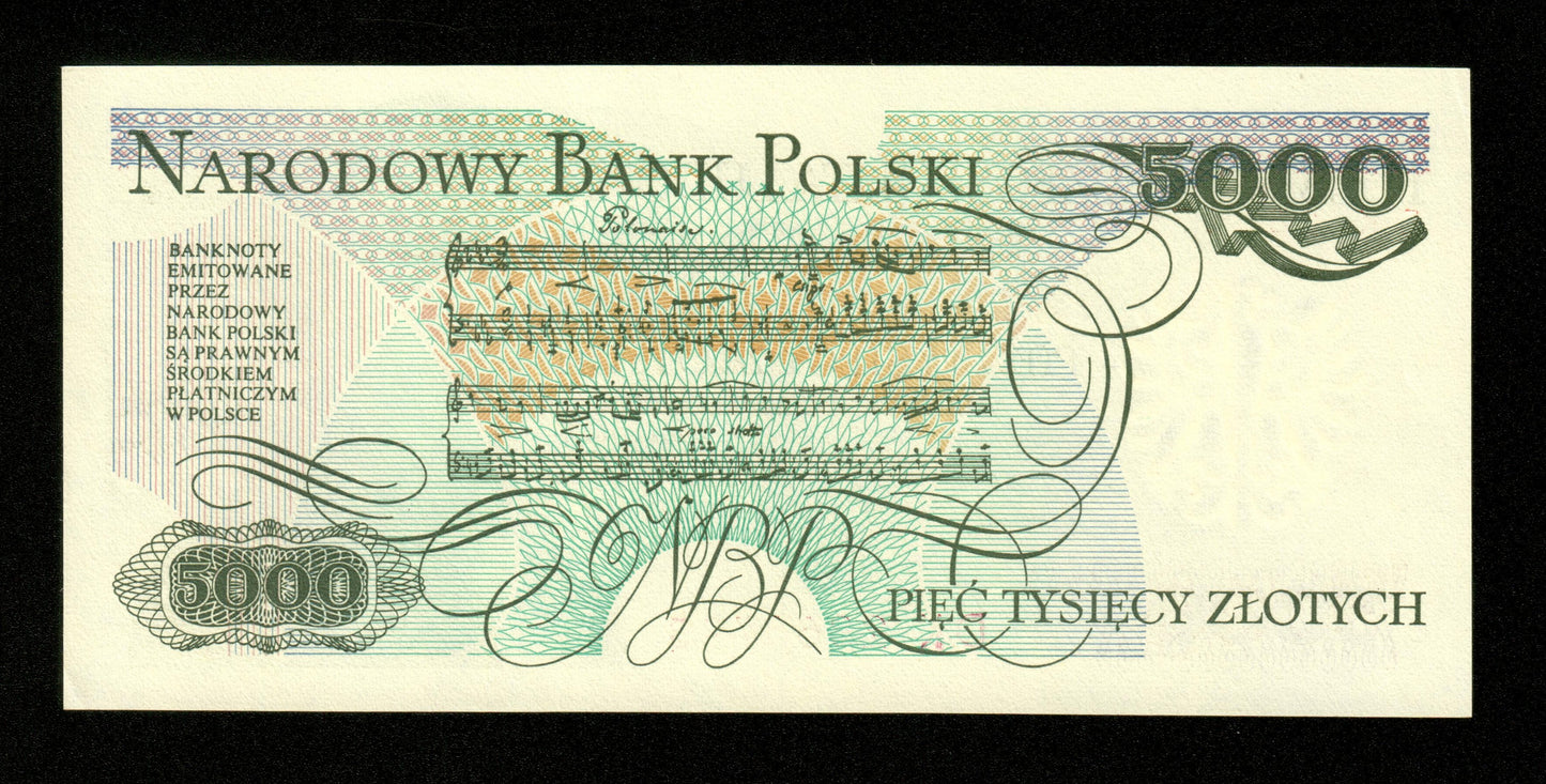 POLOGNE - POLAND - 5000 Zlotych 1982 Pick 150a pr.NEUF / UNC-