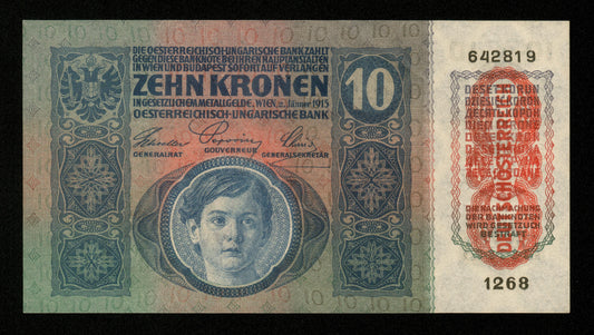 AUTRICHE - AUSTRIA - 10 Kronen 1915 (1919) Pick 51a NEUF / UNC