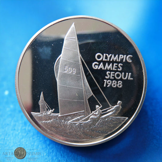 ILES CAIMANS - CAYMAN ISLANDS - 5 Dollars Proof Seoul Olympic Games 1988 KM.94