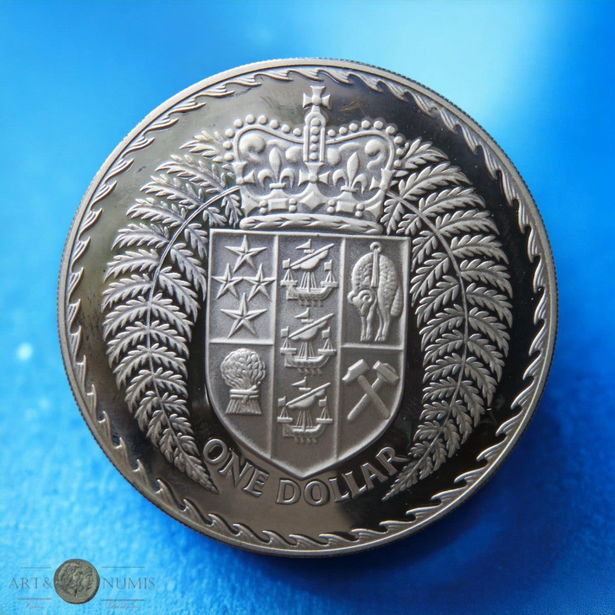 NOUVELLE-ZELANDE - NEW ZEALAND - 1 Dollar Silver Proof 1979 KM.48a