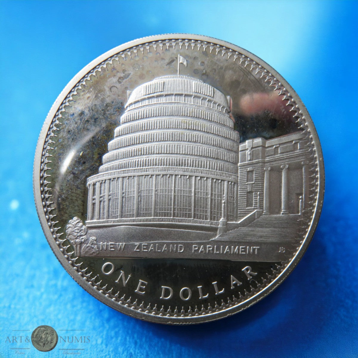 NOUVELLE-ZELANDE - NEW ZEALAND - 1 Dollar Silver Proof 1978 KM.47a