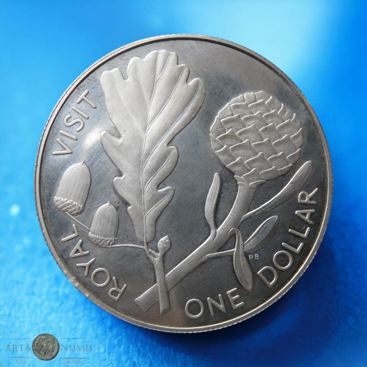 NOUVELLE-ZELANDE - NEW ZEALAND - 1 Dollar Silver Proof Royal Visit 1981 KM.50a