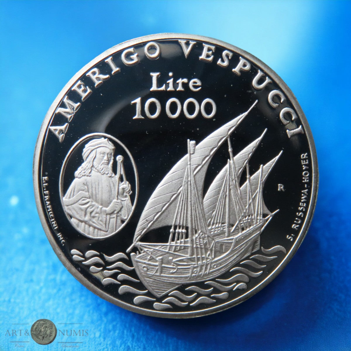 SAINT MARIN - SAN MARINO - 10 000 Lire Americo Vespucci 1995 KM.334