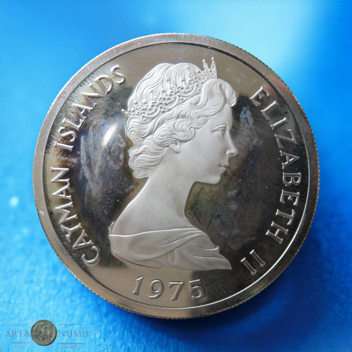 ILES CAIMANS - CAYMAN ISLANDS - 5 Dollars Proof 1975 KM.8
