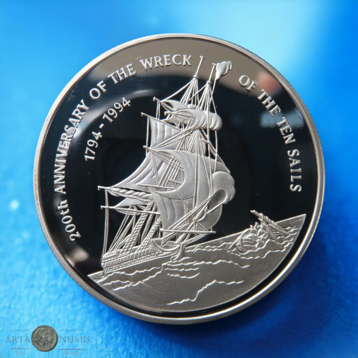 ILES CAIMANS - CAYMAN ISLANDS - 2 Dollars Proof Ten Sails 1994 KM.114