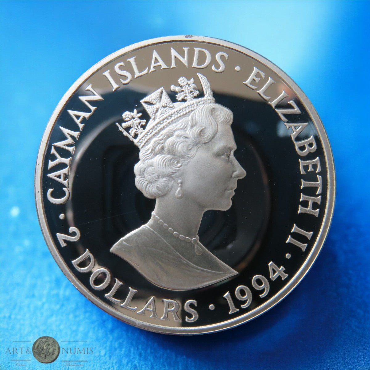 ILES CAIMANS - CAYMAN ISLANDS - 2 Dollars Proof Ten Sails 1994 KM.114