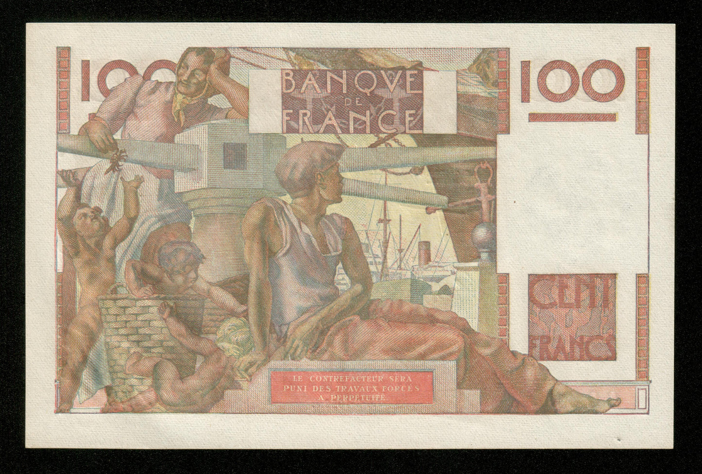 FRANCE - 100 Francs Jeune Paysan 1952 F.28.33 Pick 128d SUP+ / XF+