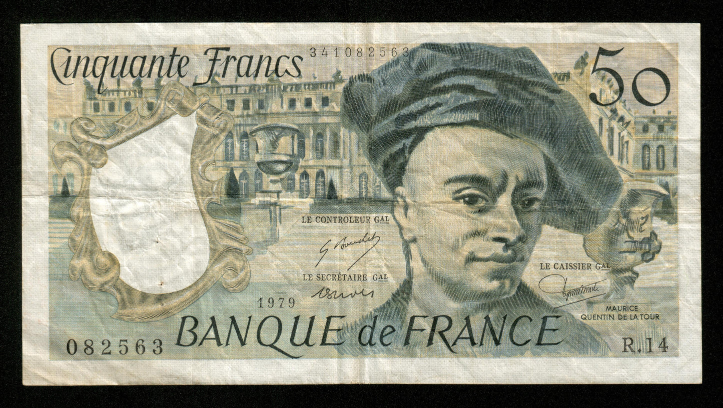 FRANCE - 50 Francs Quentin de La Tour 1979 F.67.04, Pick 152a TB / Fine