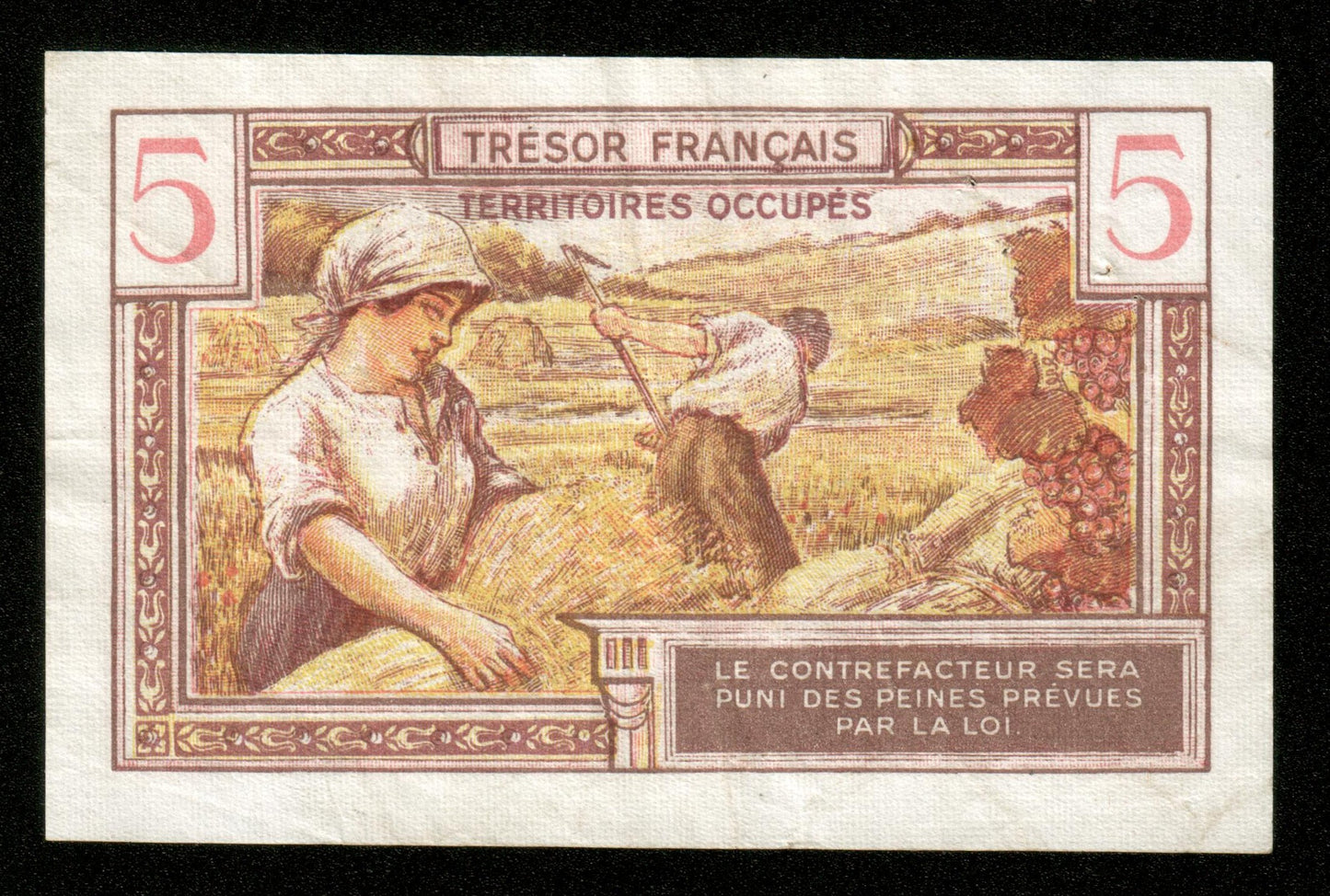 FRANCE - 5 Francs Trésor Français 1947 VF.29.01 Pick M6a pr.TTB / VF-