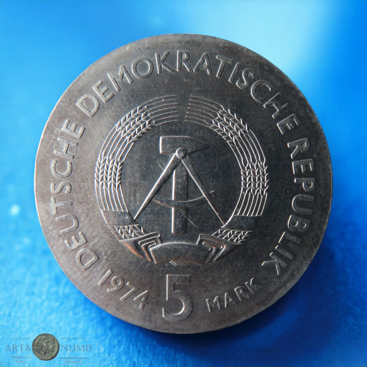 ALLEMAGNE - GERMANY - RDA - 5 Mark Philipp Reis 1974 KM.49