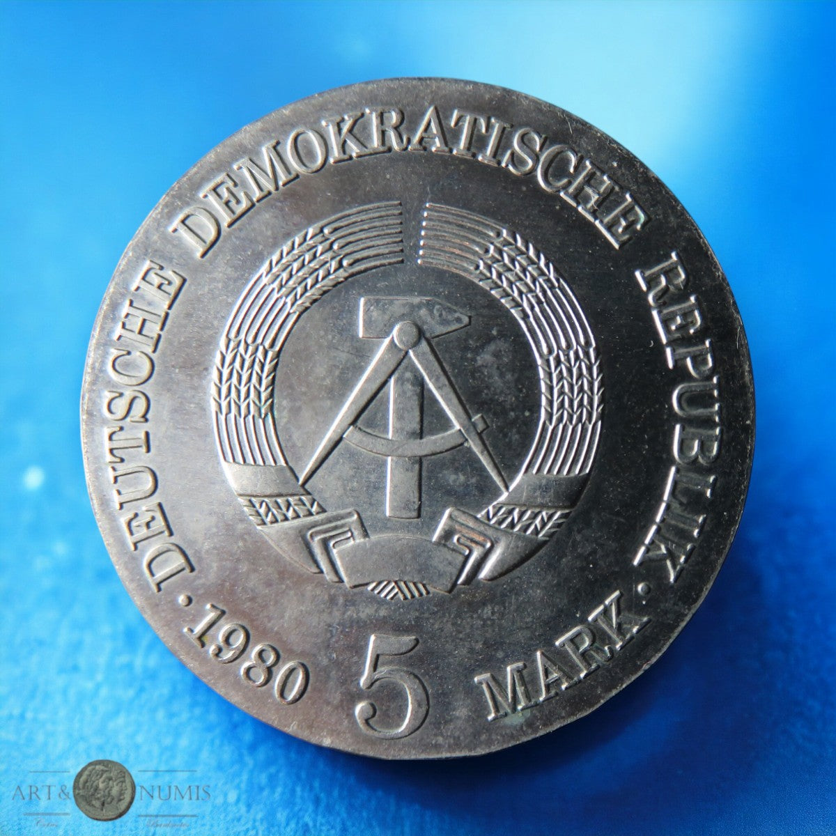 ALLEMAGNE - GERMANY - RDA - 5 Mark Adolph von Menzel 1980 KM.76