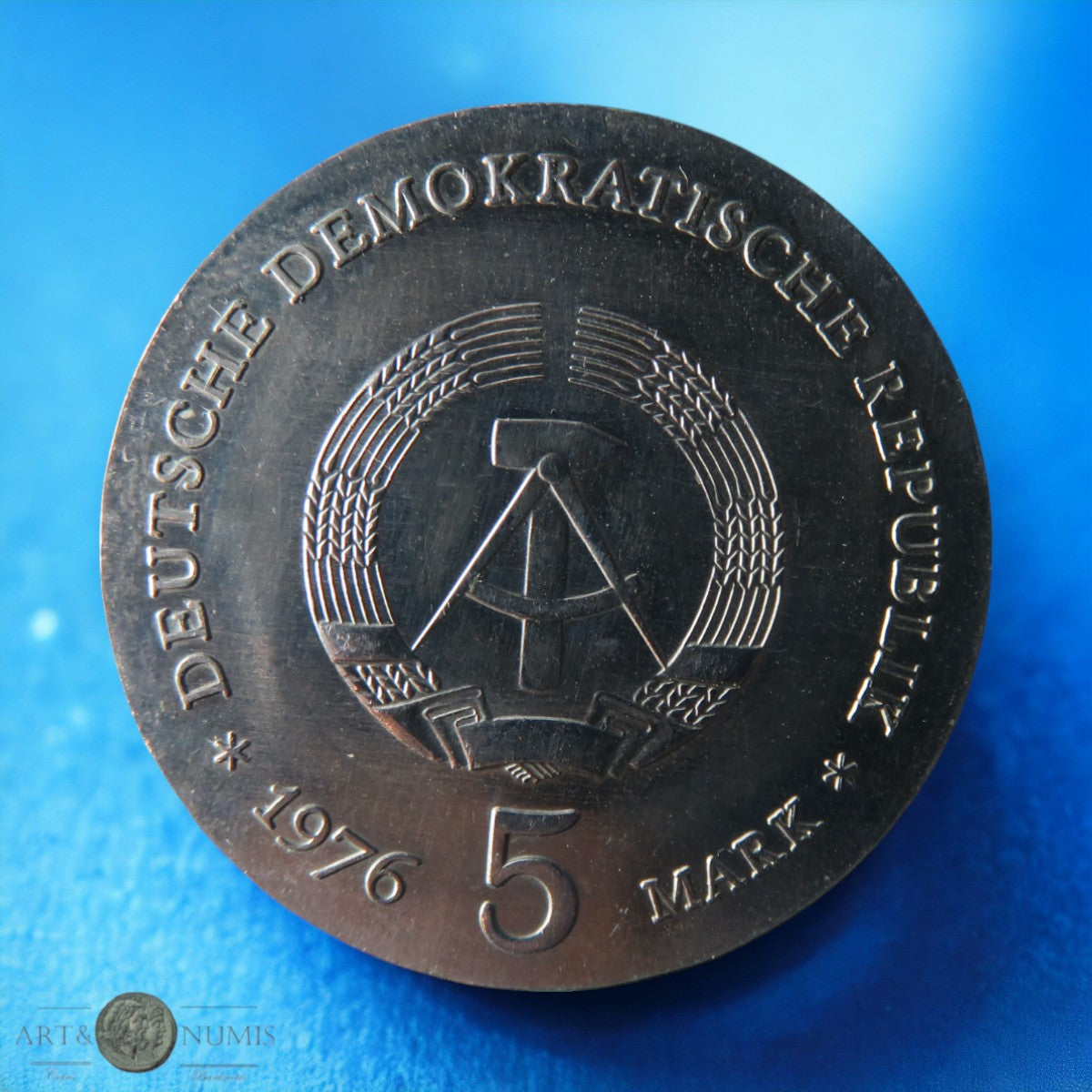 ALLEMAGNE - GERMANY - RDA - 5 Mark Ferdinand von Schill 1976 KM.60