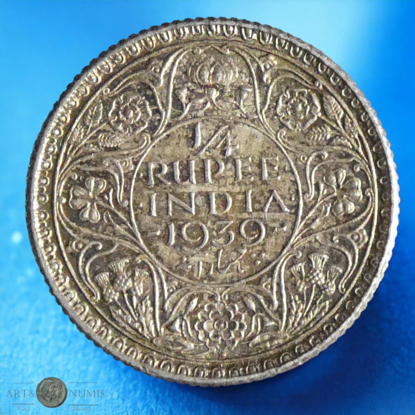 INDES BRITANNIQUES - BRITISH INDIA - 1/4 Rupee 1939 Mumbai KM.544