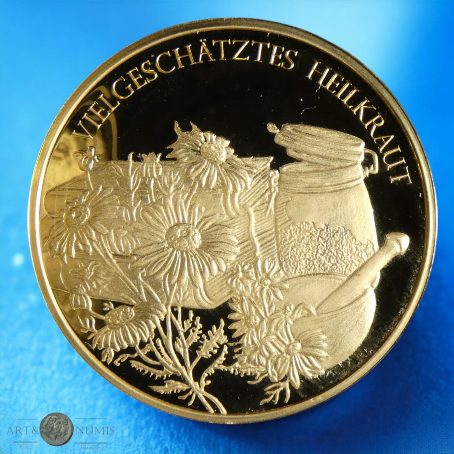 AUTRICHE - AUSTRIA - Médaille cuivre dorée "Plantes médicinales"
