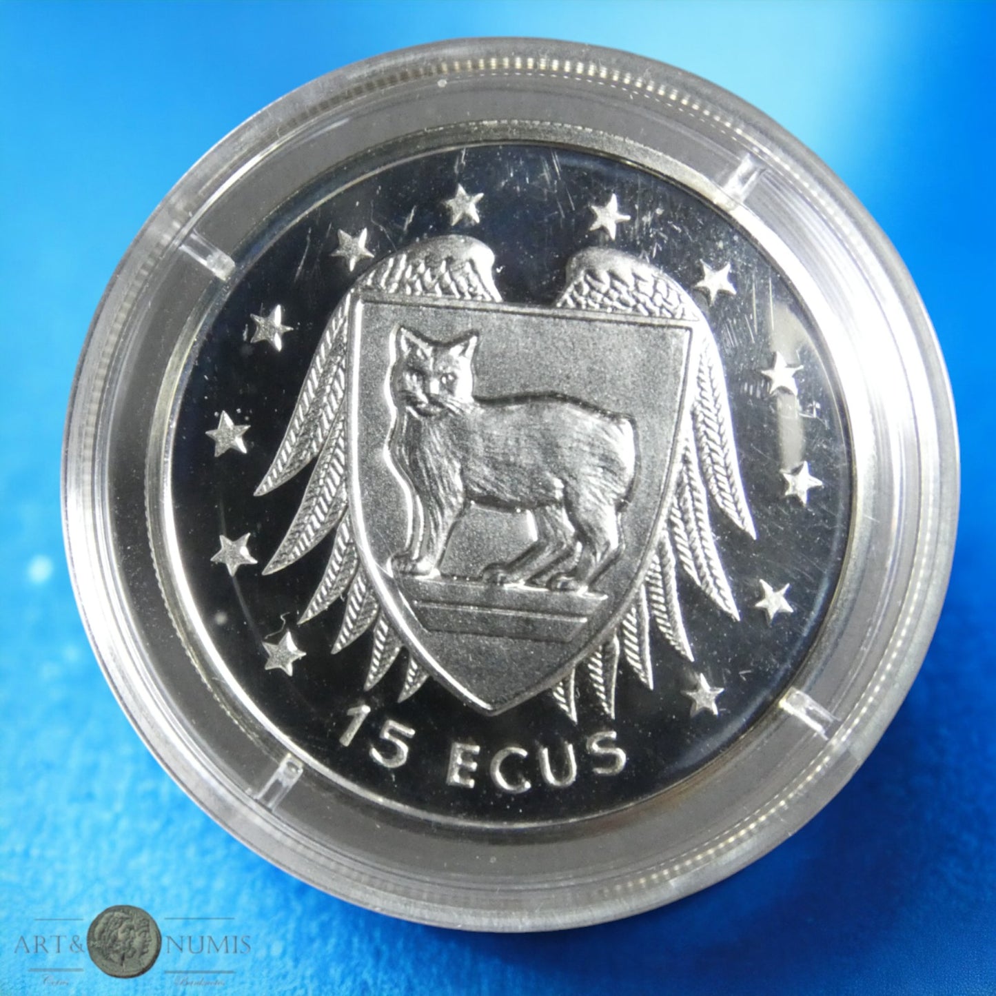 ILE DE MAN - 15 Ecus Proof 1994 KM.711