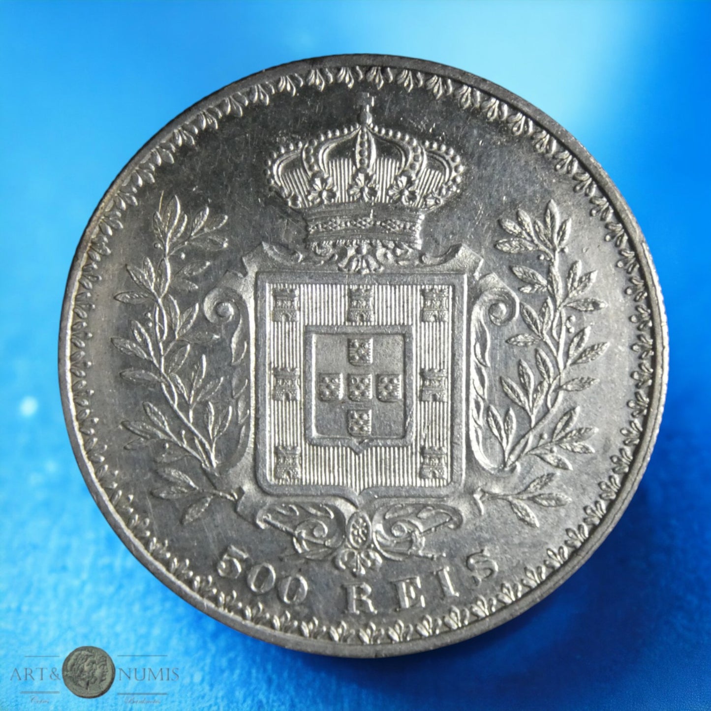PORTUGAL - 500 Reis Carlos Ier 1891 KM.535