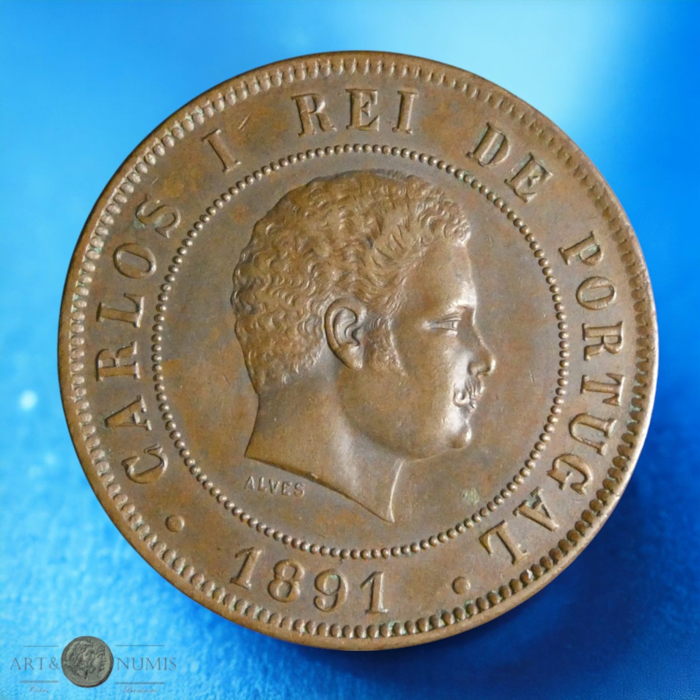 PORTUGAL - 20 Reis Carlos Ier 1891 KM.533