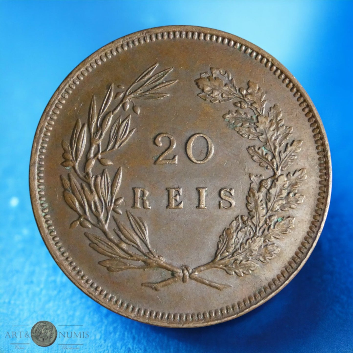 PORTUGAL - 20 Reis Carlos Ier 1891 KM.533