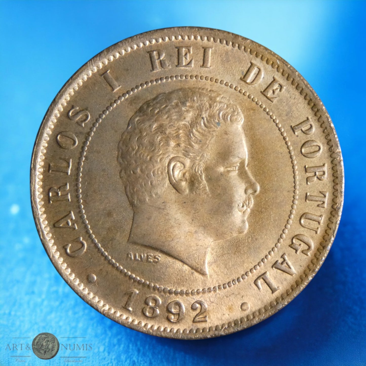 PORTUGAL - 20 Reis Carlos Ier 1892 KM.533