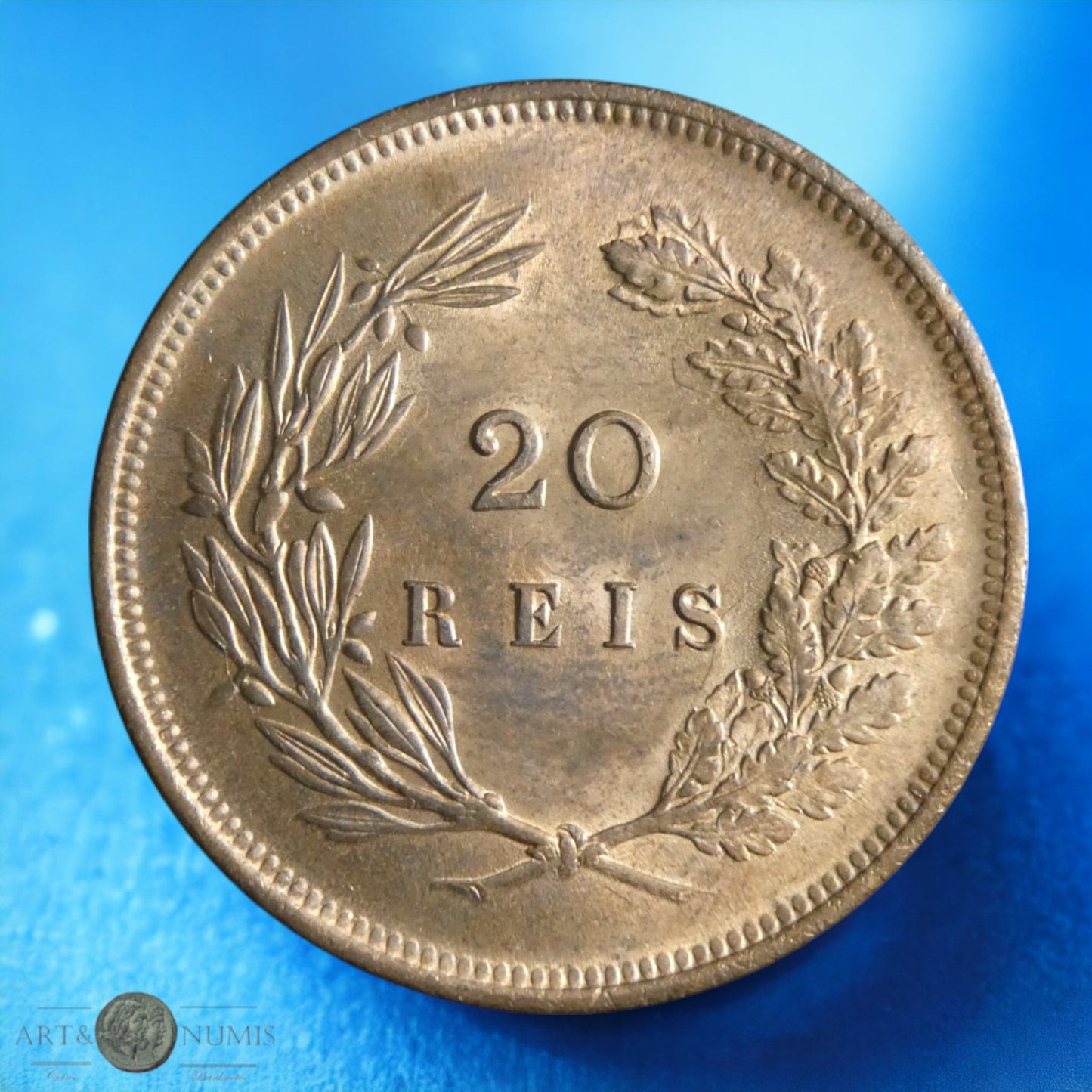 PORTUGAL - 20 Reis Carlos Ier 1892 KM.533