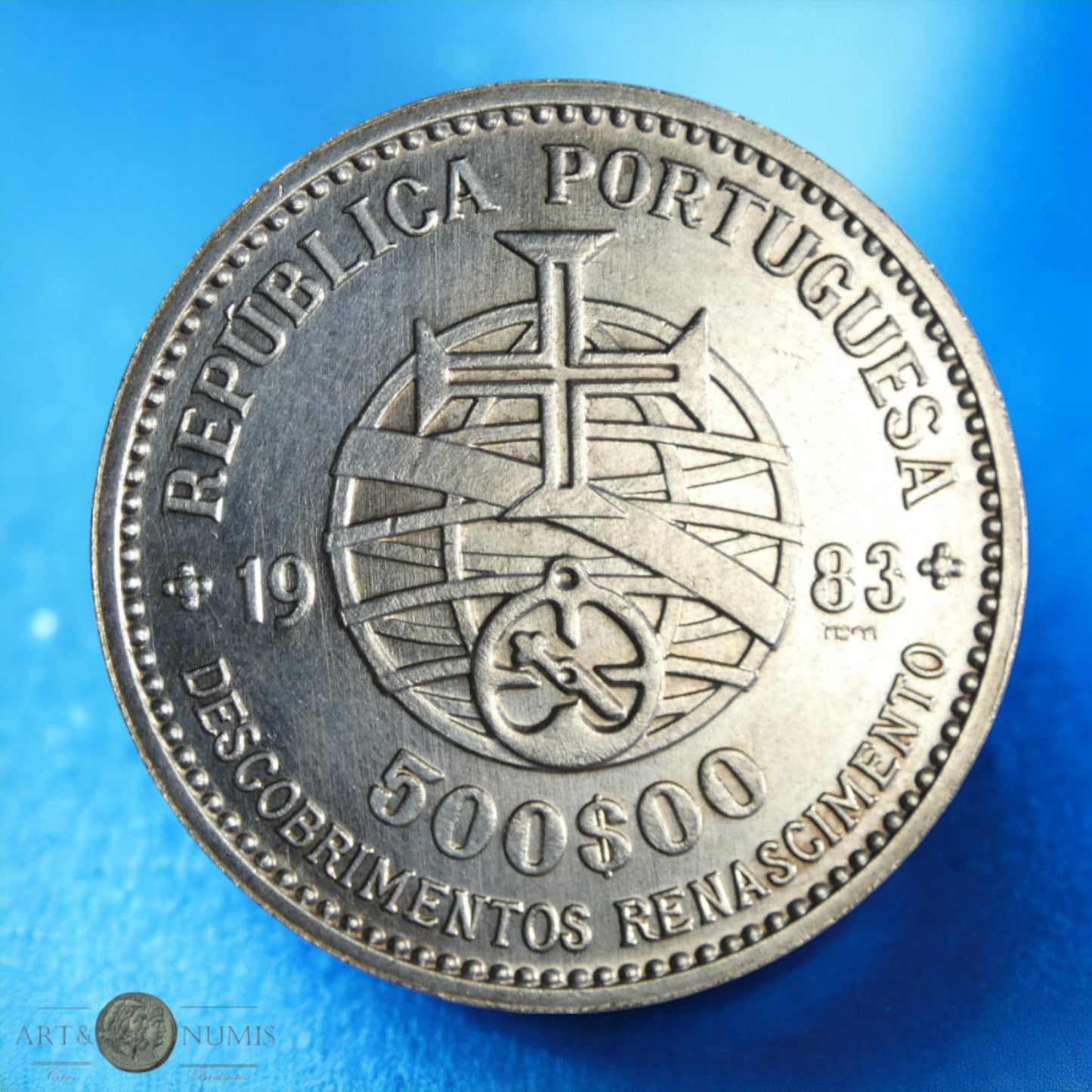 PORTUGAL - 500 Escudos Découvertes et renaissance 1983 KM.620