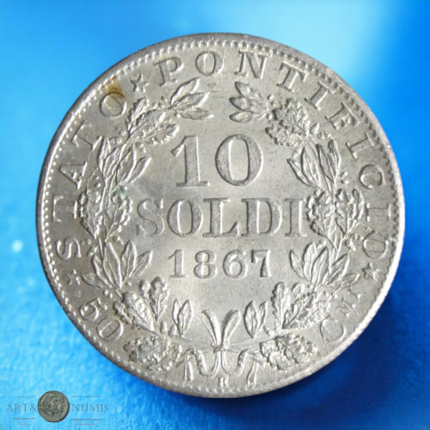 ITALIE - VATICAN - 10 Soldi 1867 KM.1376
