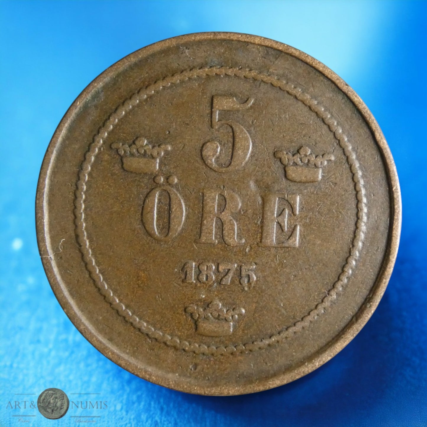 SUÈDE - 5 Ore 1875 KM.736