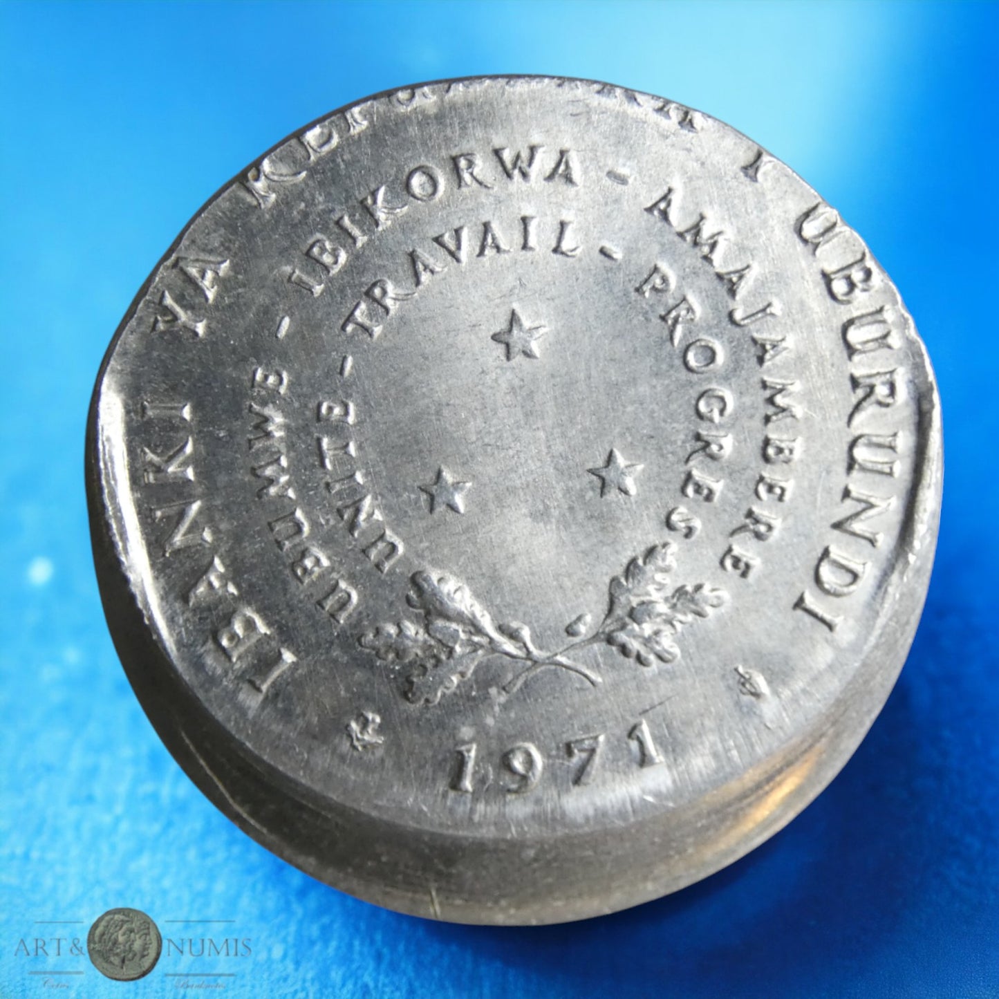 BURUNDI - 5 Francs 1971, Die Cap Strike - Casquette KM.16