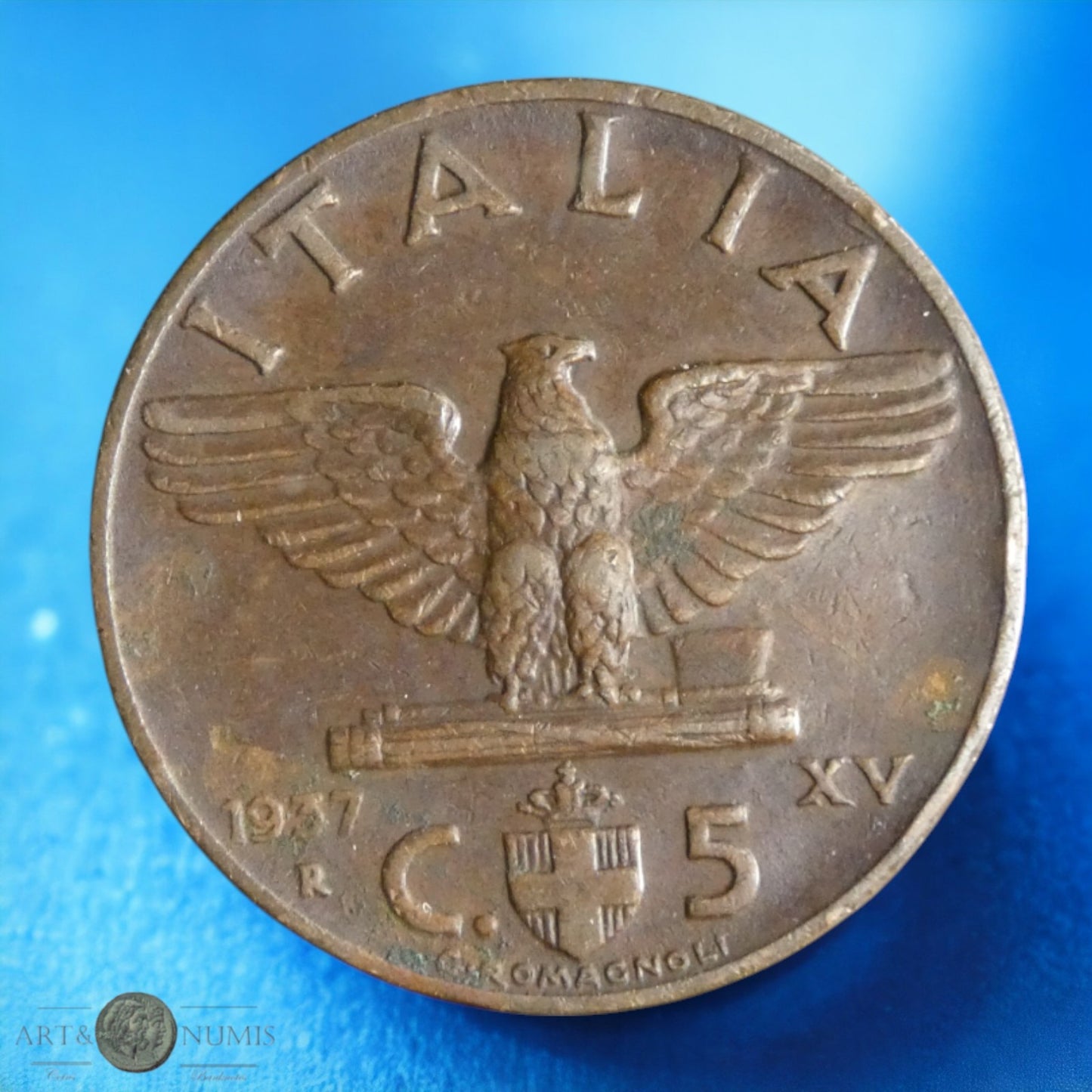 ITALIE - 5 Centesimi 1937 KM.73