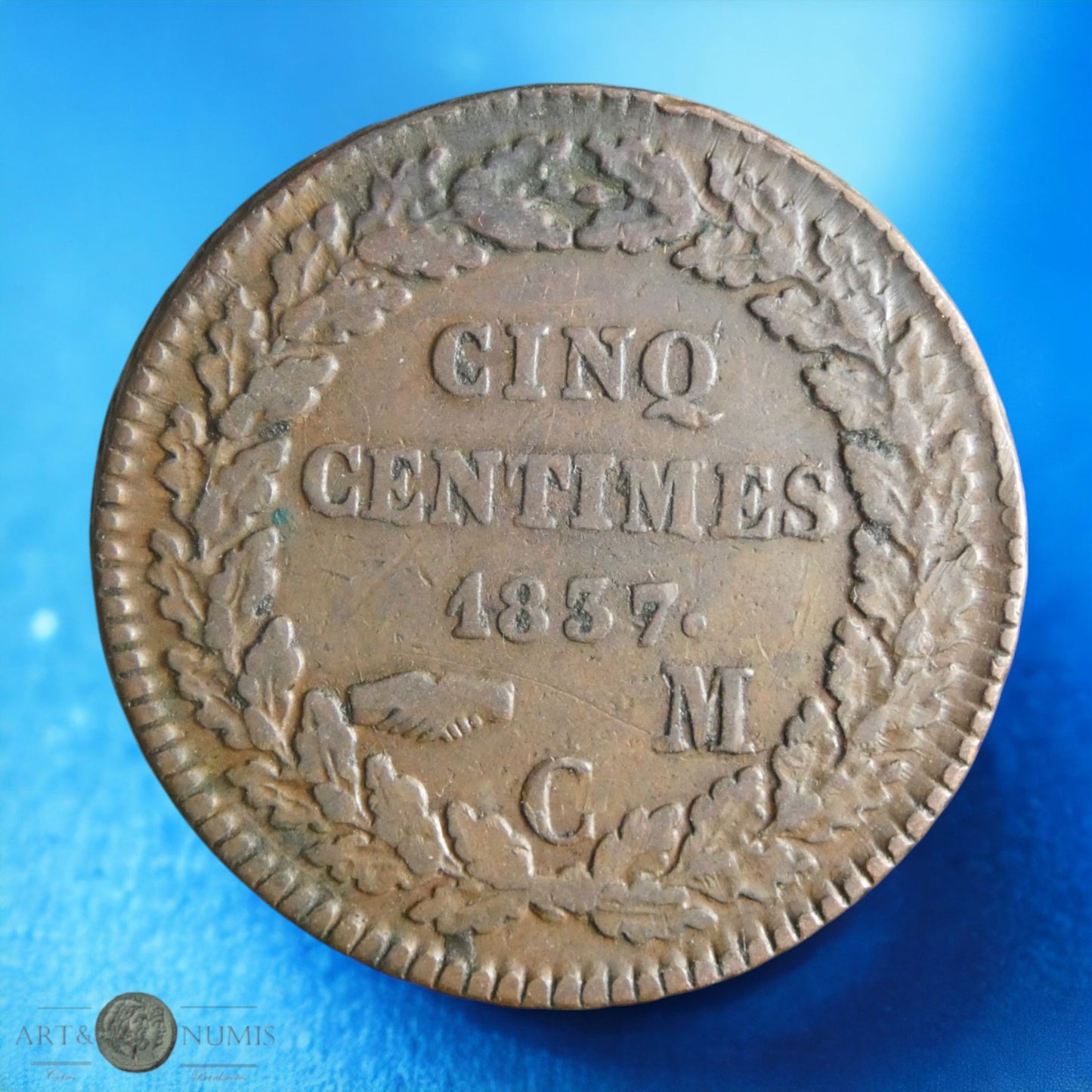 MONACO - 5 Centimes 1837 KM.95.1