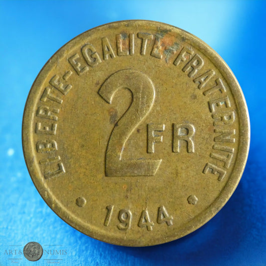 FRANCE - 2 Francs 1944 Philadelphie KM.905