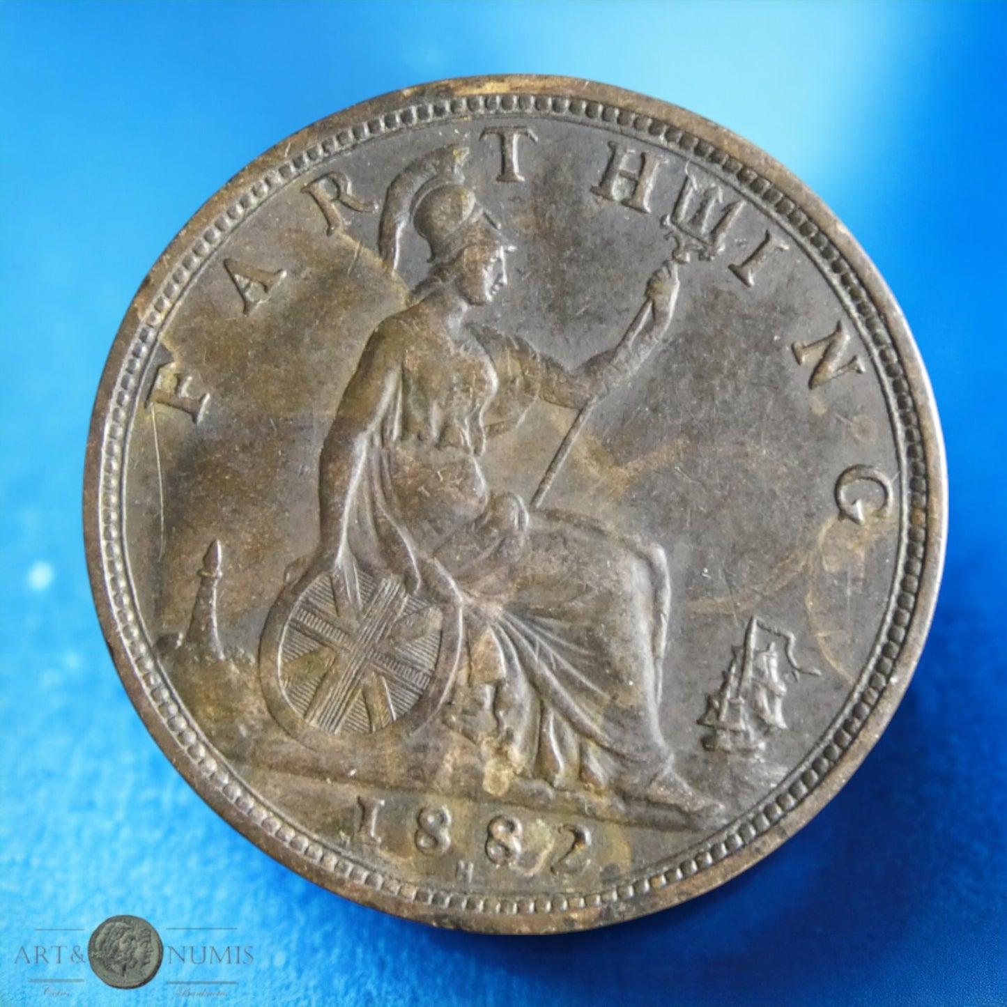 ROYAUME UNI - Farthing 1882 Heaton KM.753