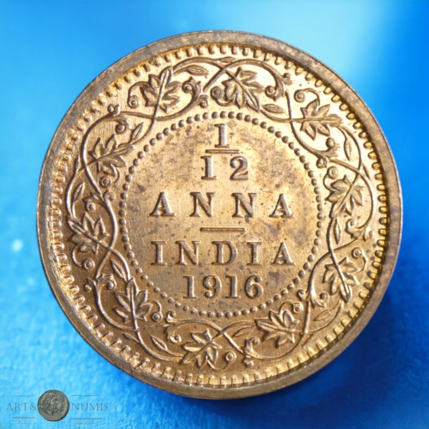 INDES BRITANNIQUES - 1/12 Anna 1916 KM.509