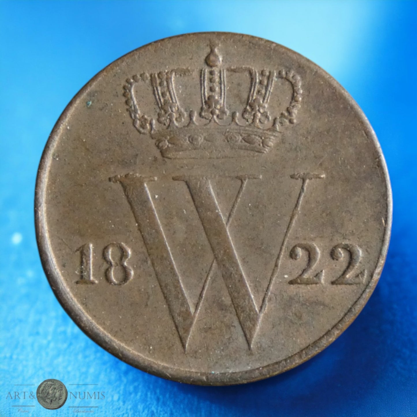 PAYS-BAS - 1/2 Cent 1822 KM.51