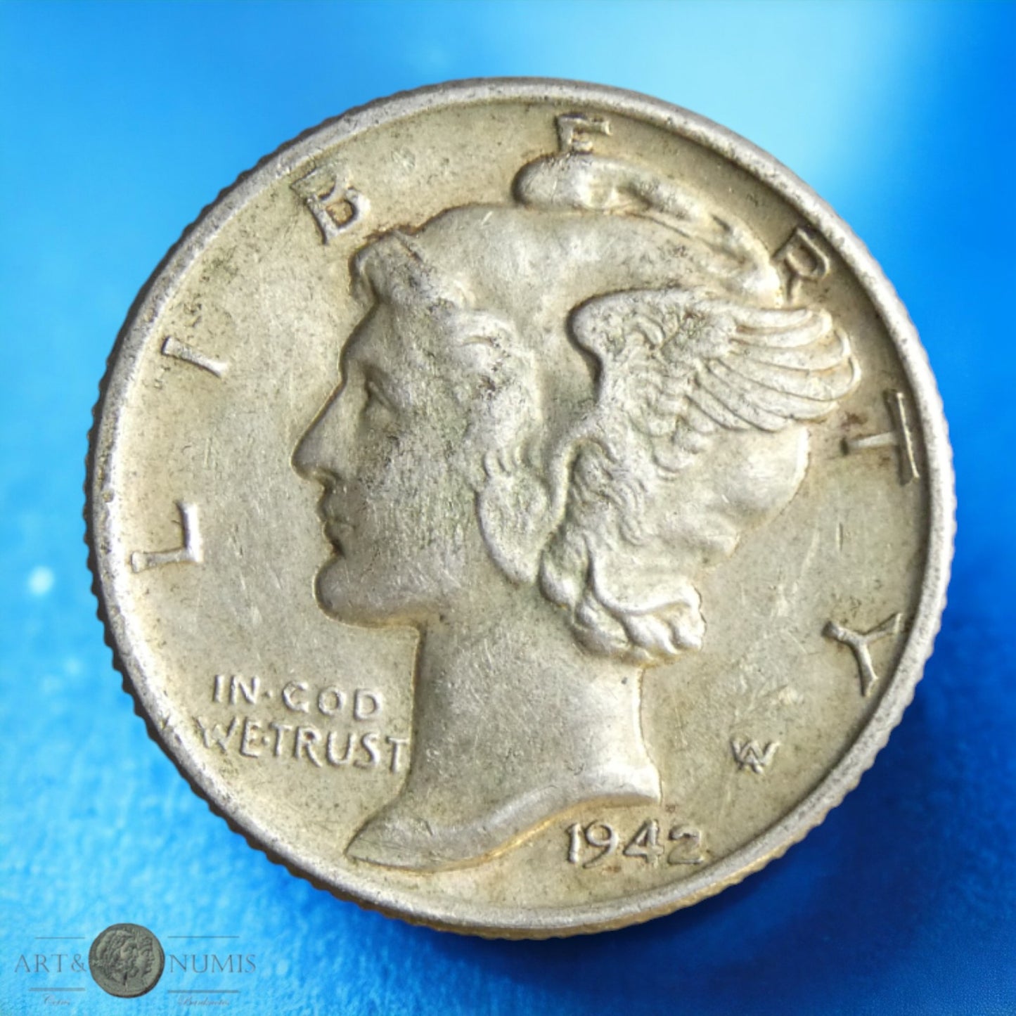 USA - 10 Cents "Mercury Dime" 1942 KM.140